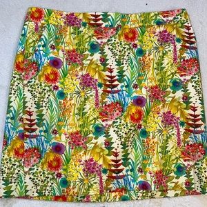 J Crew Liberty Art Fabrics multicolor floral mini skirt Sz 0